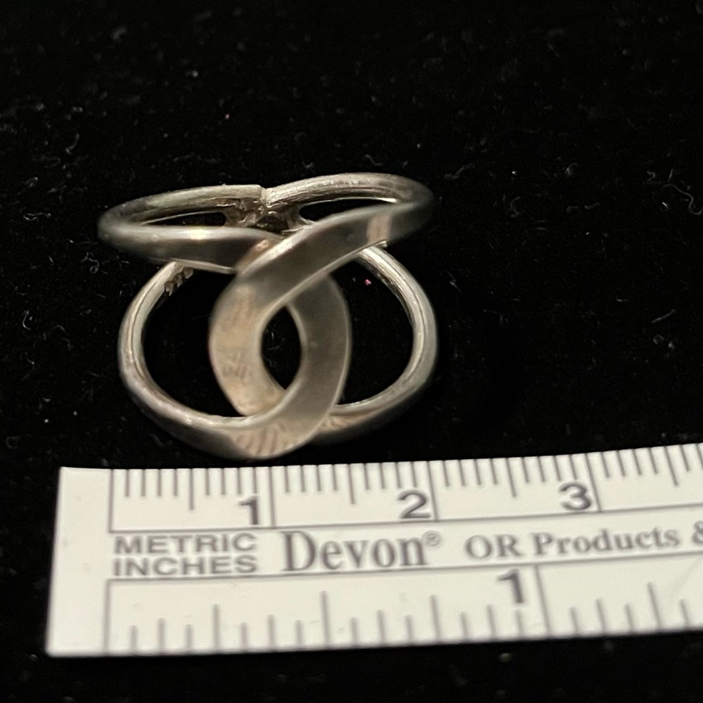 Vintage Infinity & Spiral Ring Sterling lot